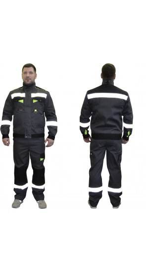 Костюм рабочий летний "Ресурс" (куртка, полукомбинезон) пл. 240 гр.с СОП Костюм рабочий летний "Ресурс" (куртка, полукомбинезон) пл. 240 гр.с СОП